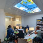 plafond lumineux Cumulux bureau sans lumière du jour ministère de la justice