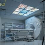 Faux plafond lumineux de 9 dalles Cumulux, pour un IRM à l'insitut Gustave Roussy