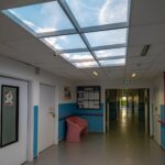pavés LED avec images de ciel de la marque Cumulux dans un EHPAD