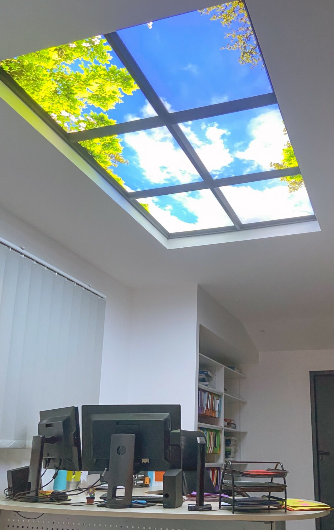 Plafond lumineux Cumulux placoplâtre bureaux espace de travail